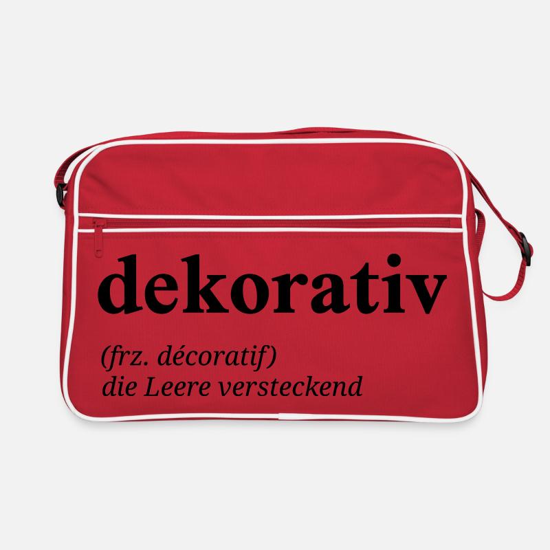 dekorativ Definition Retro Tasche