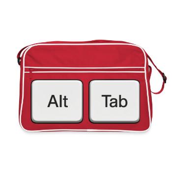 Alt Tab keyboard shortcut - Retro Bag - red/white - Front