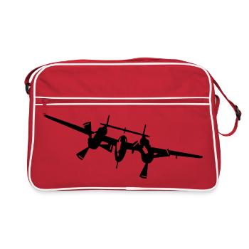 P-38 - Sac Retro - rouge/blanc - Devant