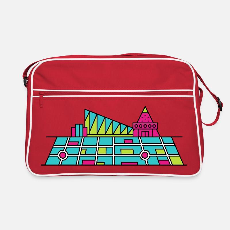 Orpheline urbain Xscape de Milton Keynes Modern Line Art Sac Retro