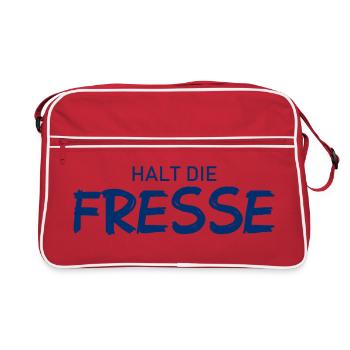 Tais-toi - Diction cool - Sac Retro - rouge/blanc - Devant