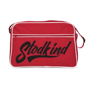Stodkind Extra Black - Retro Tasche - Rot/Weiß - Vorne
