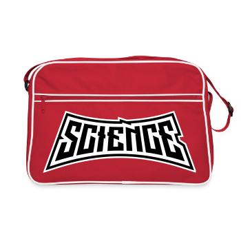 Science Science Statement Nerd Education Saying - Retro Bag - red/white - Front