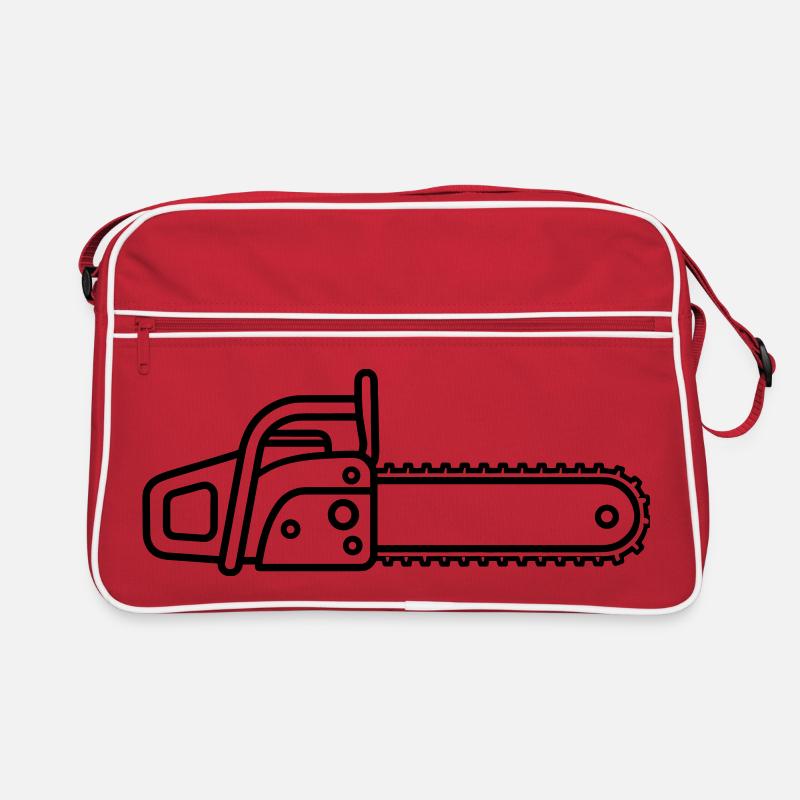 Kettensäge Retro Tasche