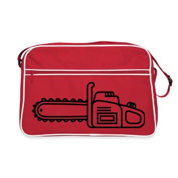 tronçonneuse - Sac Retro - rouge/blanc - Devant
