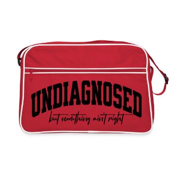 Non diagnostiqué mais quelque chose ne va pas - Sac Retro - rouge/blanc - Devant