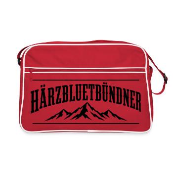 Bündner - Retro Tasche - Rot/Weiß - Vorne