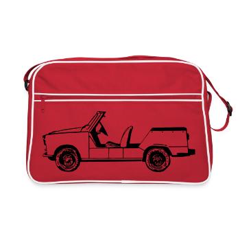  601 , Kübel , DDR NVA Kult(25) - Retro Tasche - Rot/Weiß - Vorne