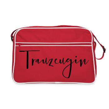 Partie de bachelorette demoiselle d'honneur - Sac Retro - rouge/blanc - Devant