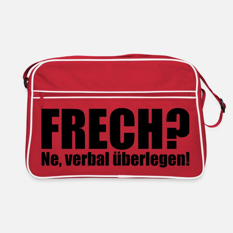 Frech? Ne, verbal überlegen! Retro Tasche