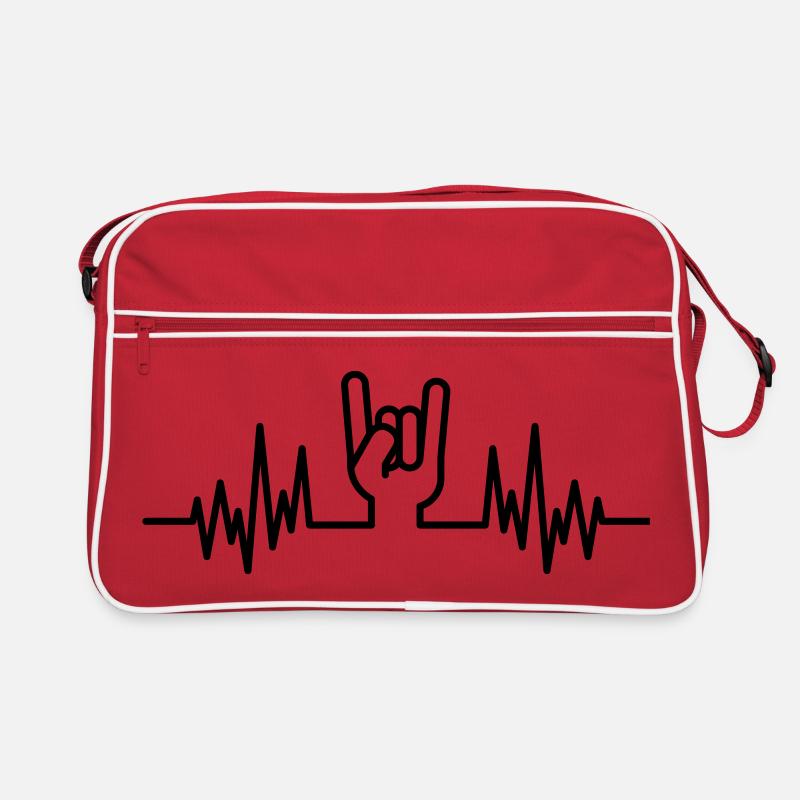 rock hand beat Retro Tasche