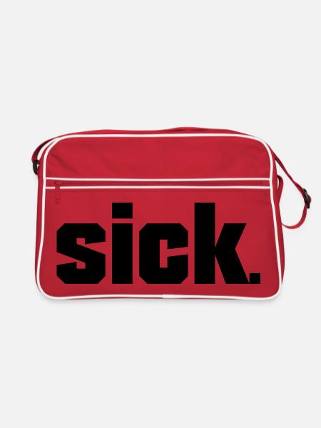 Sick Design - easy - Retro Bag - red/white - Front