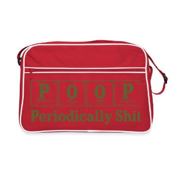Poop - Retro Bag - red/white - Front
