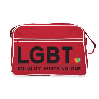 Pride Month - Equality Hurts No One - Retro Bag - red/white - Front
