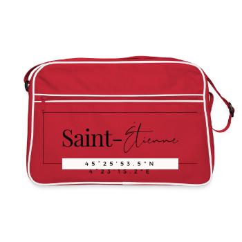 Saint-étienne - cadeau - hollywood - Sac Retro - rouge/blanc - Devant