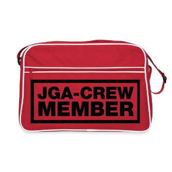 Bachelor Party Crew Member Element Top (Bachelor Party MC Rocker Design) - Retro Bag - red/white - Front