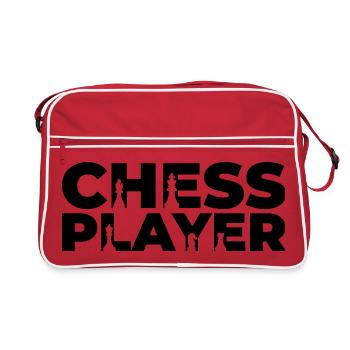 Chess player - Retro Bag - red/white - Front