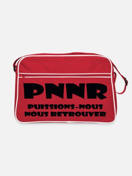 Design Graphique Abstrait - Sac Retro - rouge/blanc