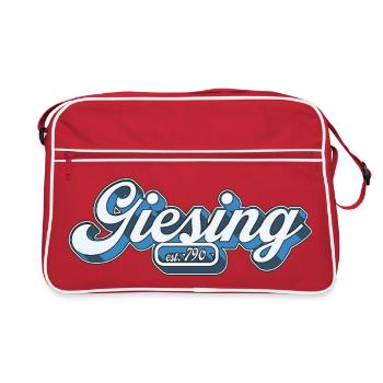 Giesing est. 790 Retro Giasing Munich Minga 089 - Retro Bag - red/white - Front