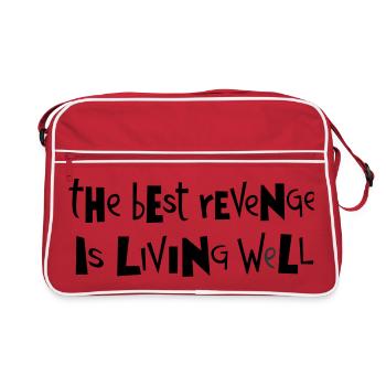 Best revenge ... by Cean - Retro Bag - red/white - Front