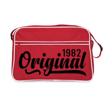1982 anniversaire 43 ans, rétro 1982 - Sac Retro - rouge/blanc - Devant