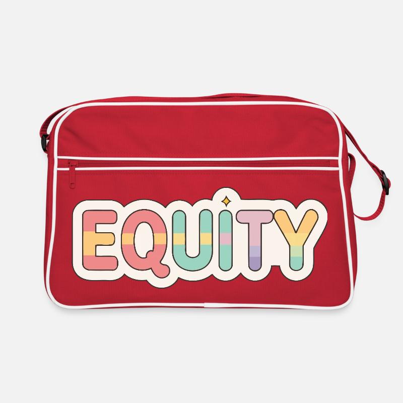 Regenbogenpastell-Fairness Retro Tasche