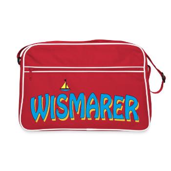 WISMAR - Sac Retro - rouge/blanc - Devant