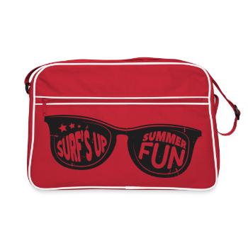 Fun Surf's Up Summer Sunglasses Vintage - Retro Bag - red/white - Front