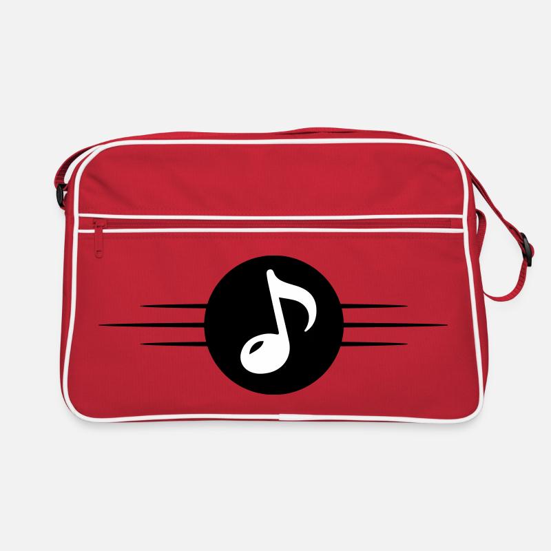 Musiknote Symbol Linie Retro Tasche