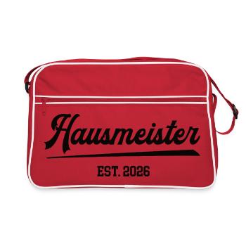 Administrateur intérimaire 2026 Technicien de la Chambre - Sac Retro - rouge/blanc - Devant