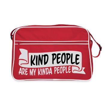 Les gens gentils sont mon genre de gentillesse - Sac Retro - rouge/blanc - Devant