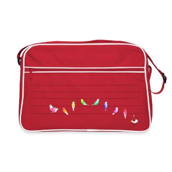Joy beautiful spark of the gods - Retro Bag - red/white - Front