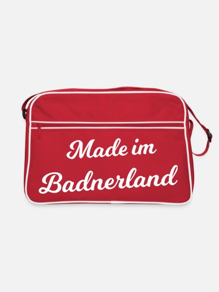 Made in Badnerland - Retro Tasche - Rot/Weiß