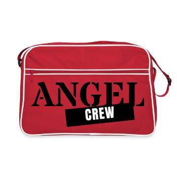 Angel Crew - Angler Angelverein Petriheil Team - Retro Tasche - Rot/Weiß - Vorne