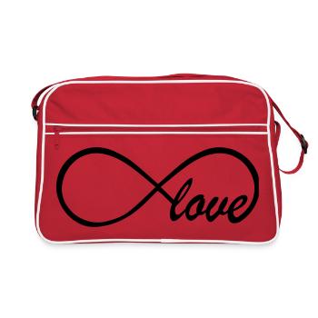 Love Infinity Swag - Retro Tasche - Rot/Weiß - Vorne