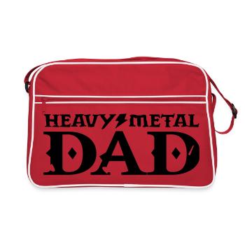 métal lourd papa papa - Sac Retro - rouge/blanc - Devant