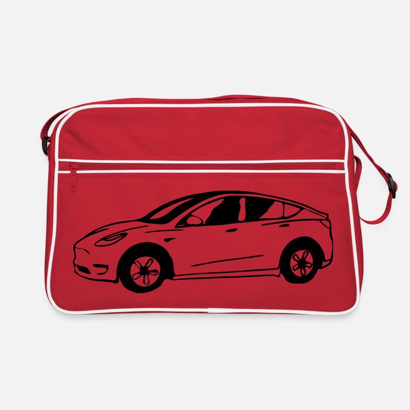 Model Y schematisch gezeichnet Retro Tasche