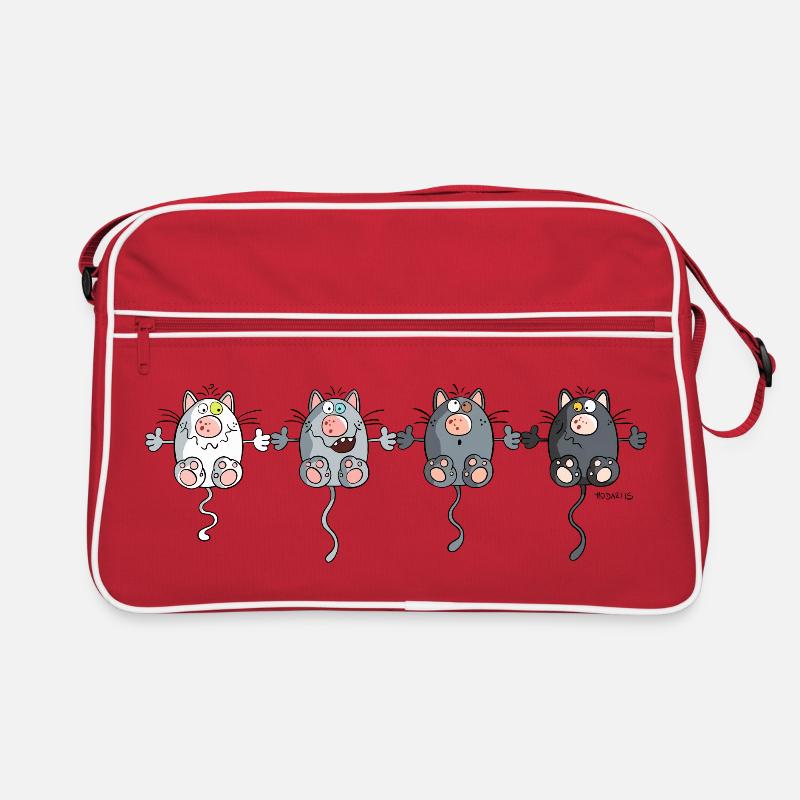 Katzen Team Retro Tasche