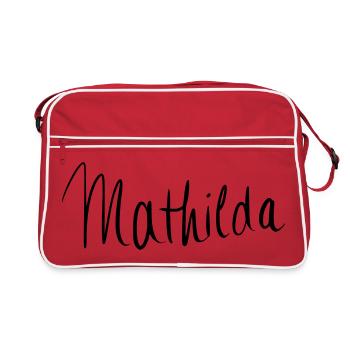 Mathilda - Retro Tasche - Rot/Weiß - Vorne