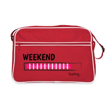 Mode de loisir de la barre de chargement du week-end - Sac Retro - rouge/blanc - Devant
