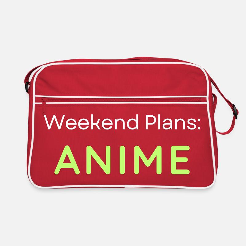 Anime Weekend Plans Conception graphique Sac Retro