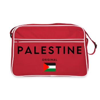 Palestine libre, je suis avec la Palestine - Sac Retro - rouge/blanc - Devant