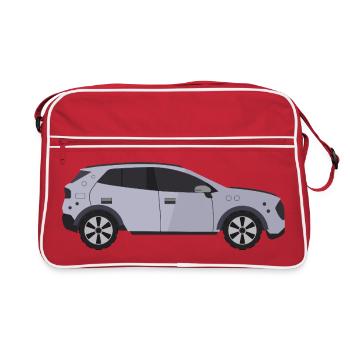 Auto - Retro Tasche - Rot/Weiß - Vorne