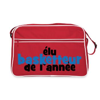 Basket Ball / Basketball / Basktet-Ball / Sport - Sac Retro - rouge/blanc - Devant