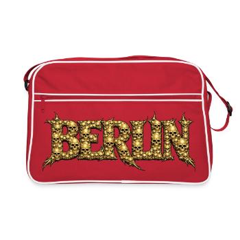Fontaine métallique du crâne de Berlin - Sac Retro - rouge/blanc - Devant