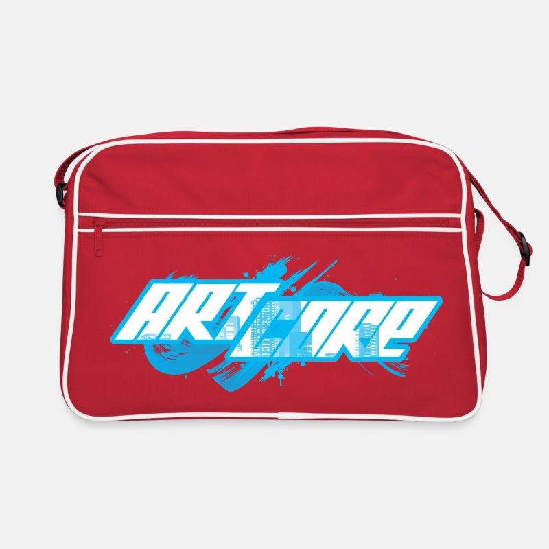 ArtCore Graffiti Blue Splash Wortspiel Hardcore Retro Tasche