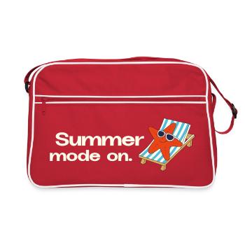 Mode Été Activé – Illustration rétro des fêtes - Sac Retro - rouge/blanc - Devant