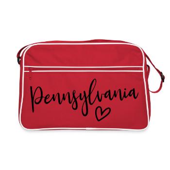Pennsylvania Heart Women's Love Pennsylvania - Retro Bag - red/white - Front