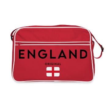 Flag of England, elegant minimalist design - Retro Bag - red/white - Front