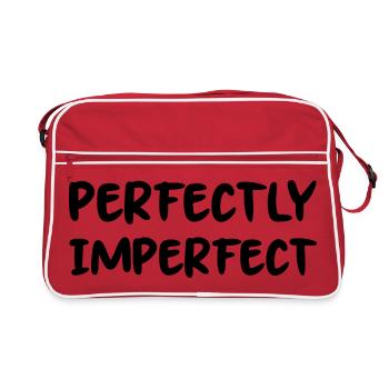 Des dictons parfaitement imparfaits et drôles - Sac Retro - rouge/blanc - Devant